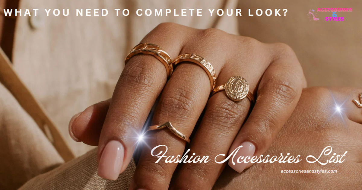 Fashion Accessories List